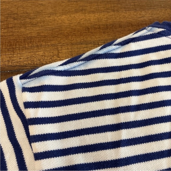 Polo Ralph Lauren Shirt Men's Medium Blue Striped With Pony - Picture 8 of 12